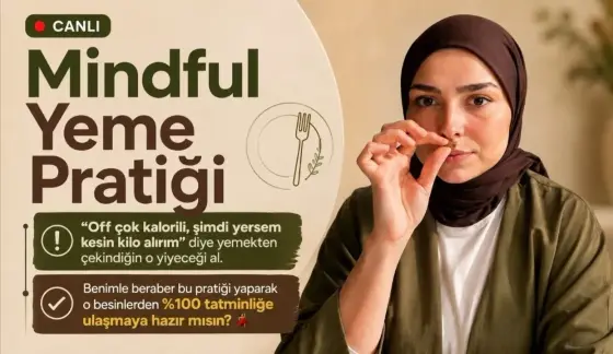 Sakin bir anda, keyifle yemek