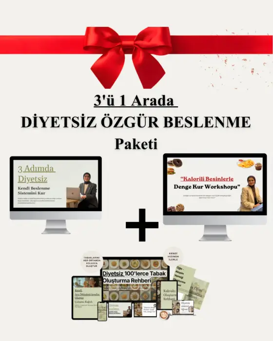 3'ü 1 Arada Diyetsiz Özgür Beslenme Paketi