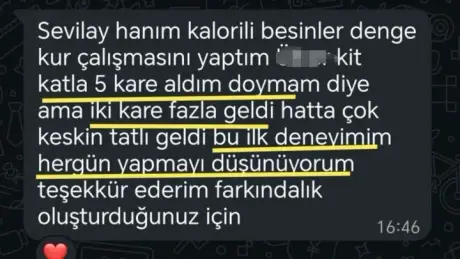 Katılımcı mesajı
