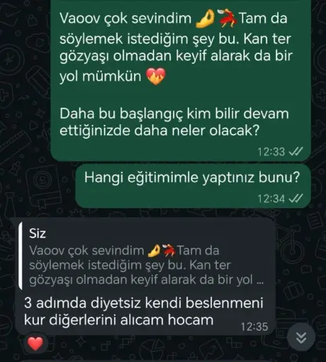 Katılımcı mesajı
