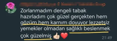 Katılımcı mesajı