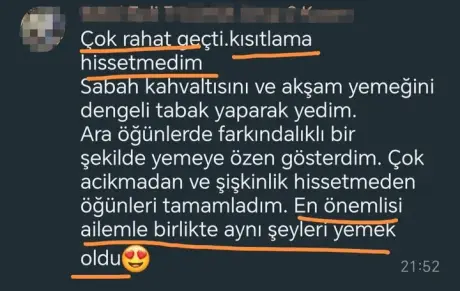 Katılımcı mesajı