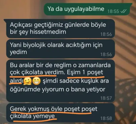 Katılımcı mesajı