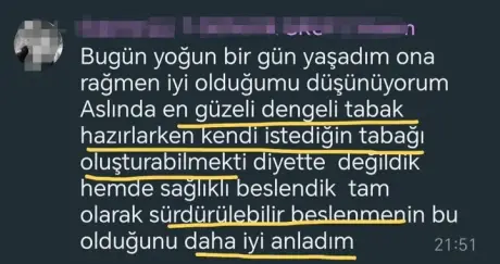 Katılımcı mesajı