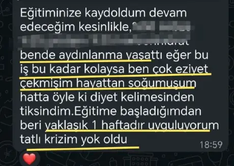 Katılımcı mesajı