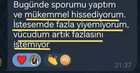 Katılımcı mesajı