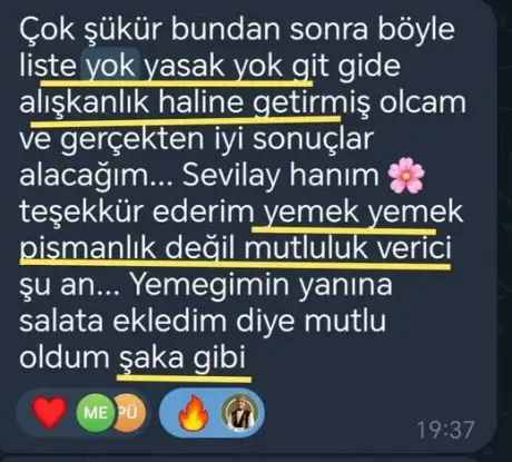 Katılımcı mesajı