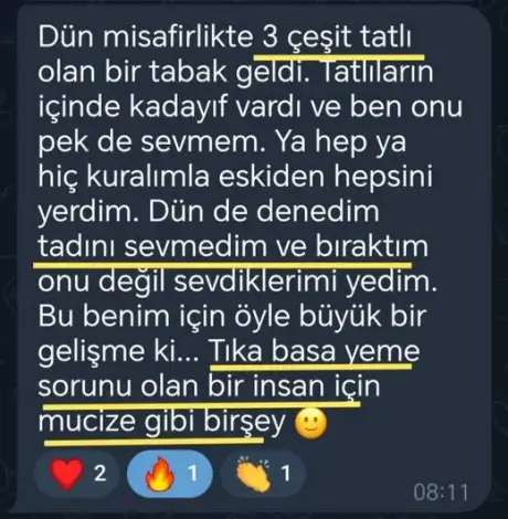 Katılımcı mesajı