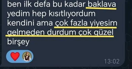 Katılımcı mesajı