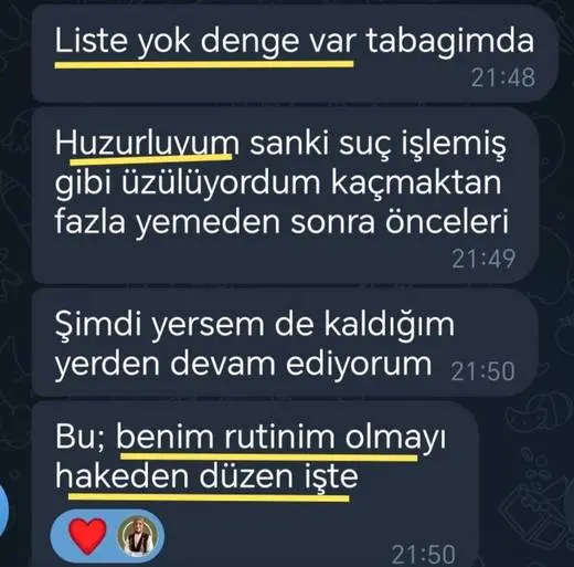 Katılımcı mesajı