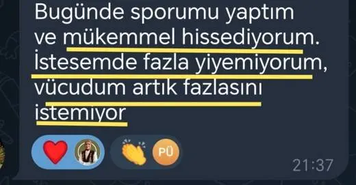 Katılımcı mesajı