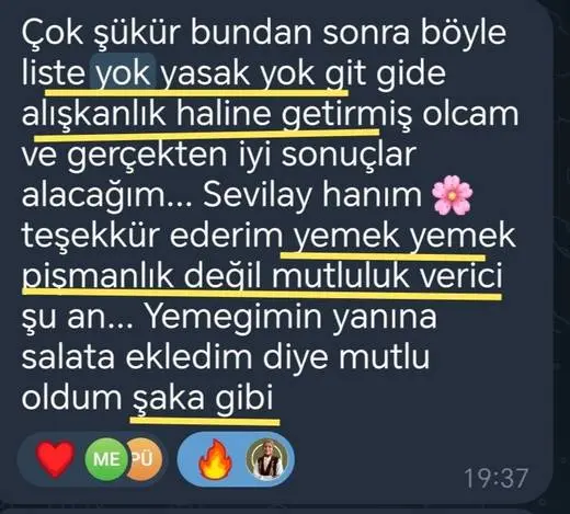 Katılımcı mesajı