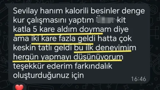 Katılımcı mesajı