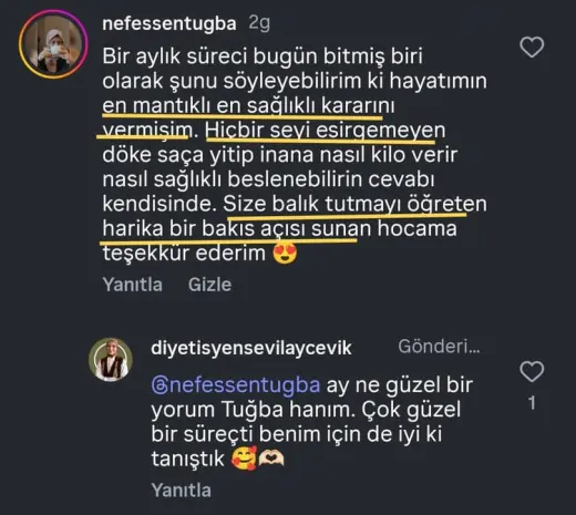 Katılımcı mesajı
