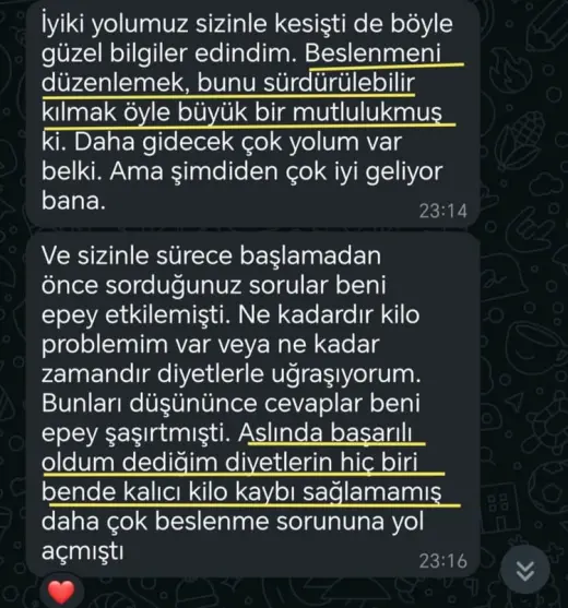 Katılımcı mesajı
