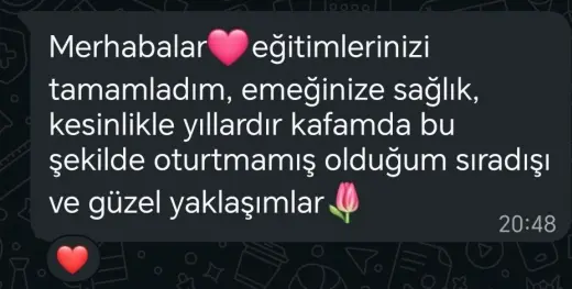Katılımcı mesajı