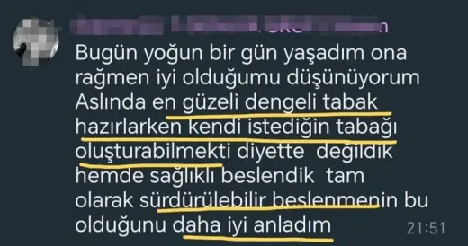 Katılımcı mesajı